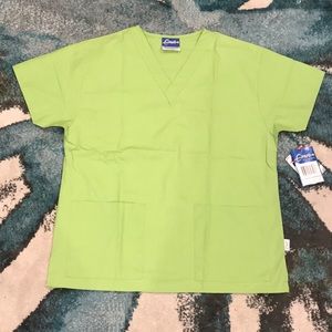 Medium green scrub top
